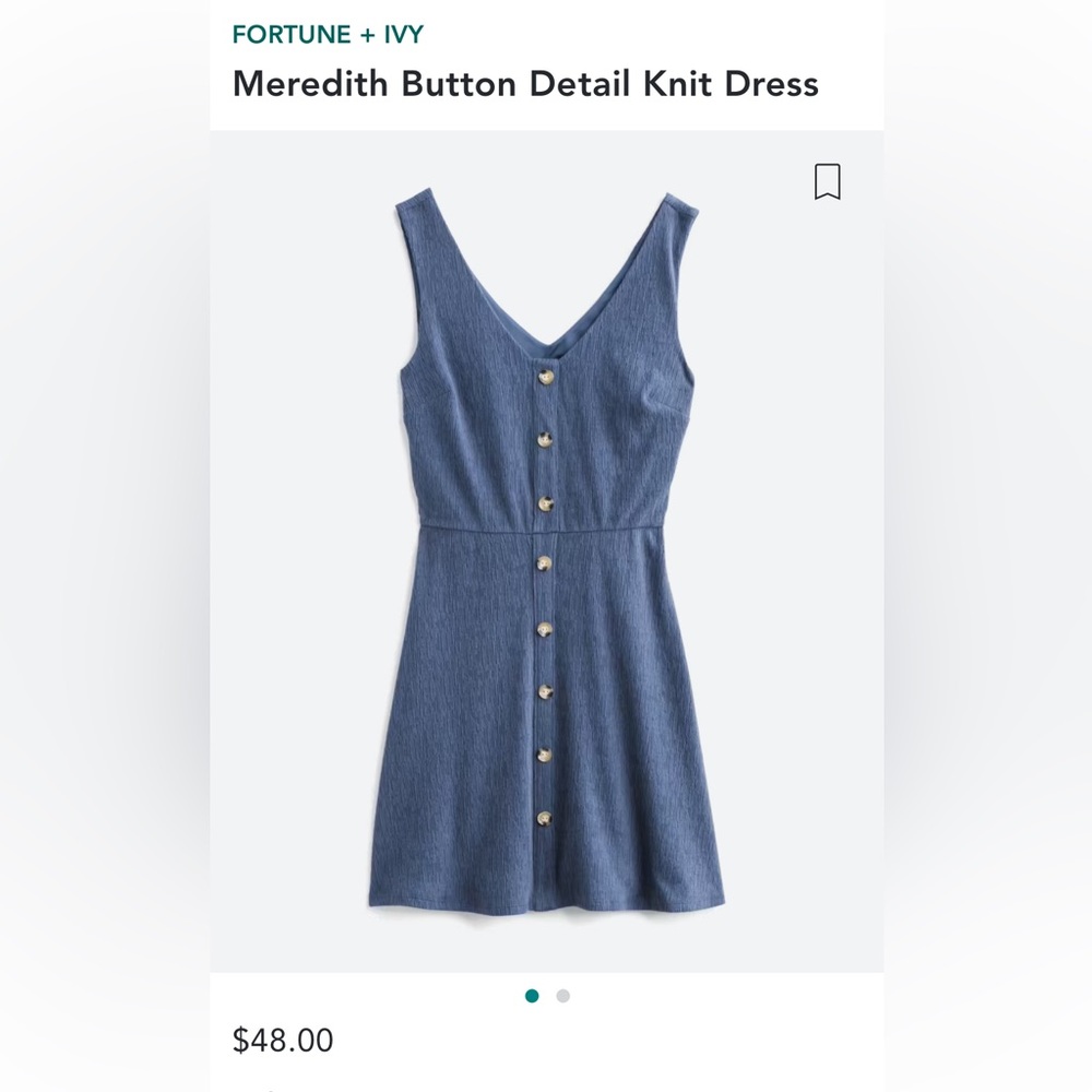 Sleeveless Button-down Dress